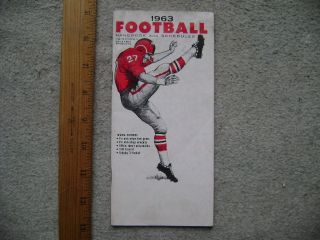 1963 Football Handbook and Schedules United Press International