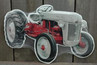 now free metal gray die cut tractor tin sign signs