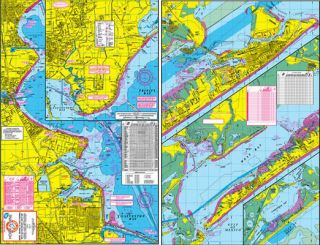 Galveston Bay West Wader’s Fishing Map with GPS