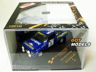 Ford Escort MK2 RS1800 1 43 Scale Model Car by Vitesse Monte Carlo
