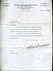 Clark Griffith Signed PSA DNA 1930`s Hand Written Letter Certified