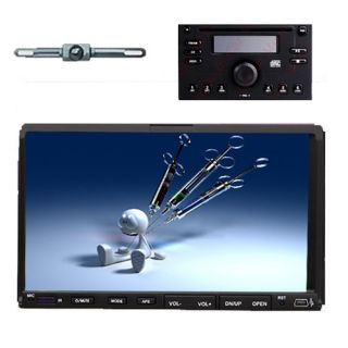  Car Stereo InDash CD DVD Player FM RDS Radio Head Deck Free cam Panel