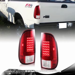 1999 2007 Ford F 350 Super Duty LED Red Housing Clear Lens Tail