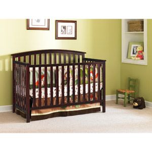 Graco Freeport Classic 4 in 1 Fixed Side Convertible Crib with Lajobi