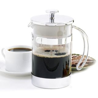 Norpro Coffee Tea French Press Chrome 25oz 5 Cup New