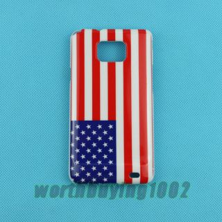 USA Flag Hard Case Cover for Samsung Galaxy S2 I9100