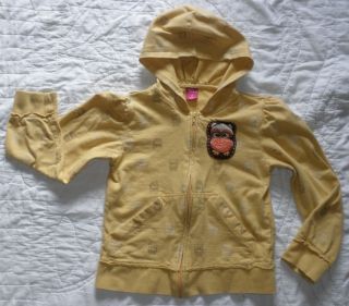 FOREVER ORCHID Owl Applique Print Zip Hoodie Sweatshirt Jacket Gold