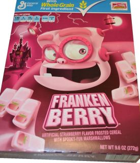 General Mills Franken Berry Cereal SEALED New Collector