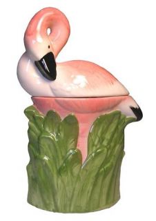 Vintage Metlox Flamingo Cookie Jar Factory Mint