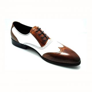  Oxford Leather Wingtip Formal Dress Shoes Mens Slip on Shoe