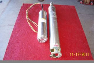JACUZZI SUBMERSIBLE 4 WELL PUMP AND FRANKLIN ELECTRIC MOTOR