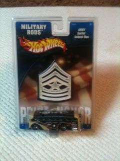 Hot Wheels Military Rods Army Surfin School Bus 2002