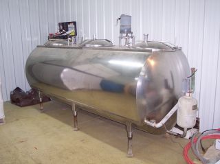 Mojonnier Brothers Stainless Steel Milk Tank 500 Gallon