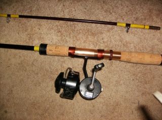 Garcia Mitchell 340 Reel and 7 ft Wright McGill Blank Made Into Rod