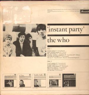 WHO Instant Party SUPER RARE 1966 Holland lp