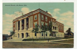  Oklahoma Postcard McAlester Masonic Temple 1911