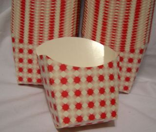  Red White Paper French Fries Serving Box Party 125 Christmas