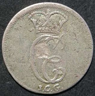 Friesland 1 12 Thaler 1742 RARE Silver Coin Karl Edzard