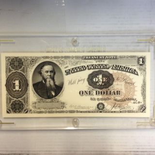 Stanton One Dollar Treasury Note Speciman Series Of 1890 RARE