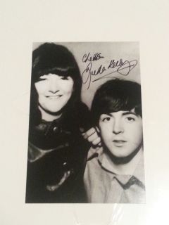  Autograph Signature from Freda Kelly with Paul McCartney RARE