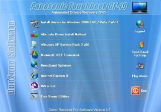Panasonic Toughbook CF 19 Drivers Recovery Restore,Sp2 ,Password Reset