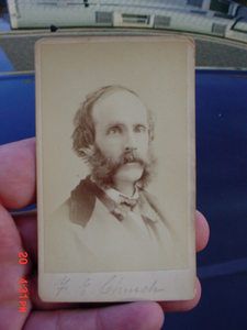   1800S CDV CABINET CARD OF FREDERIC EDWIN CHURCH FAMOUS LISTED ARTIST