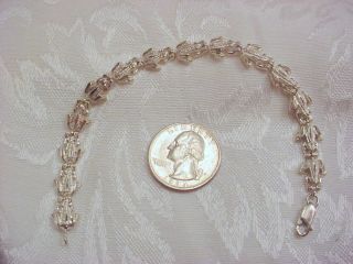 Fabulous Sterling Silver 925 Frog Linked Bracelet 7 1 4 Long Must See