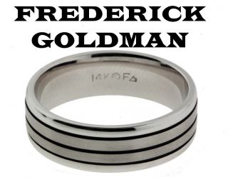 Frederick Goldman 11 724W70 G Wedding Band 14k White Gold Size10 New
