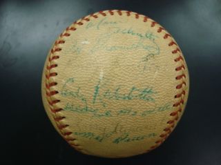 RARE 1961 Tampa Tarpons Cincinnati Reds Team Signed Baseball w Pete