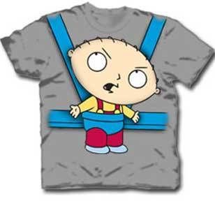 Fox TV Family Guy Stewie in Baby Carrier T Shirt M XXL