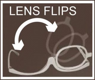 Magnifying Make Up Flip Swivel Eye Spectacles Glasses Lens Free Pouch
