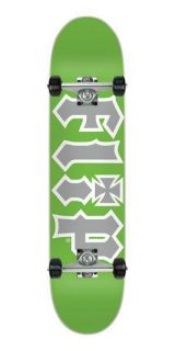flip hkd 7 75 complete skateboard green grey
