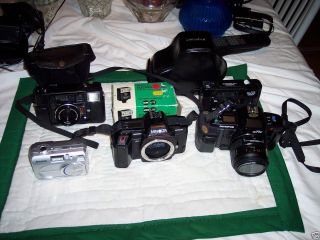 Digital Film SLR Cameras Fujifilm A210 Olympus OM77AF 35 70mm Len
