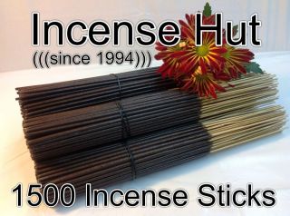  1,500) Handmade/Dipped Incense Sticks ~ Select from over 75 Fragrances