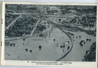 Flood Disaster Kansas City 1951 Pictorial Booklet Warner Untersee