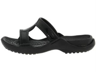 crocs freida black t strap slide sandal see sizes