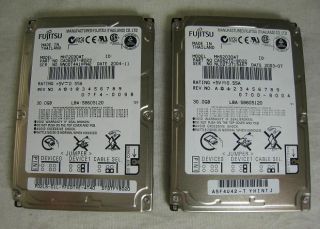  Fujitsu 30GB 4200 RPM 2 5 IDE Laptop Hard Drives MHS2030AT MHT2030AT