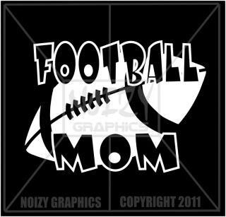  Cute Family Vinyl Car Sticker Decal Football Mom