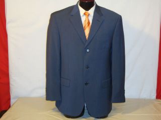 Fumagallis Dark Royal Blue 3 Button Blazer Sports Jacket Size 42