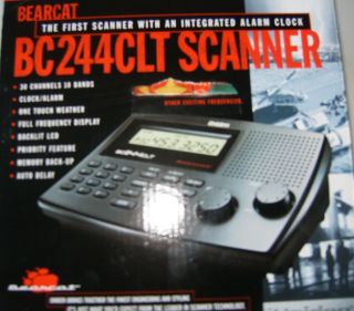 Uniden BC244CLT Bearcat Scanner 30 Channels 10 Bands Police Fire