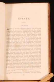 1863 Bacons Essays Civil and Moral Bickers Binding