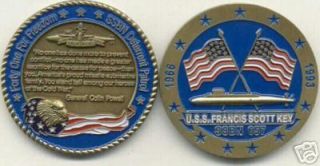 USS Francis Scott Key SSBN 657 Submarine Challenge Coin
