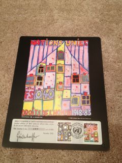 FRIEDENSREICH HUNDERTWASSER AUSTRIA LA TROISIEME PEAU 1983 WFUNA PRINT