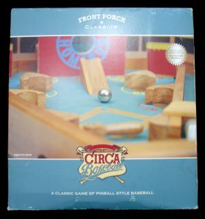 Original Front Porch Circa Wood Baseball Pinball Game Vintage Style