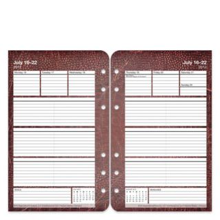 FranklinCovey Compact Textures Ring bound Weekly Planner Refill   Jul