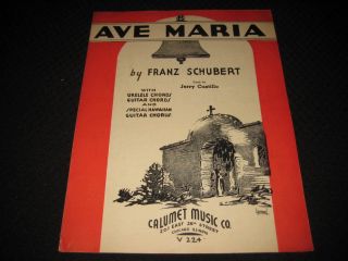 Ave Maria (1935) Franz Schubert & Jerry Castillo #4333*