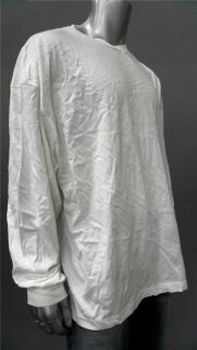 Foot Locker Mens Big & Tall 3XL White Comfort Basic T Shirt Tee Long