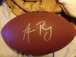 Autographed Green Bay Packers Aaron Rodgers Fullsize Wilson Football