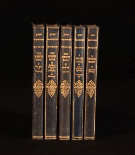 1929 5VOL Works of John Galsworthy The Forsyte Saga and A Modern
