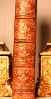 1886 RARE Old Antique Idylls Kingsley Book Leather Library Lot